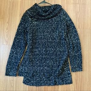 Long Turtleneck Knit Sweater